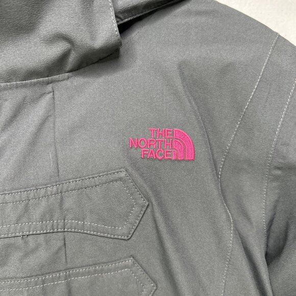 The North Face Jacket Kids XL Size 18 Girls Pink Gray Winter Coat - Picture 2 of 8